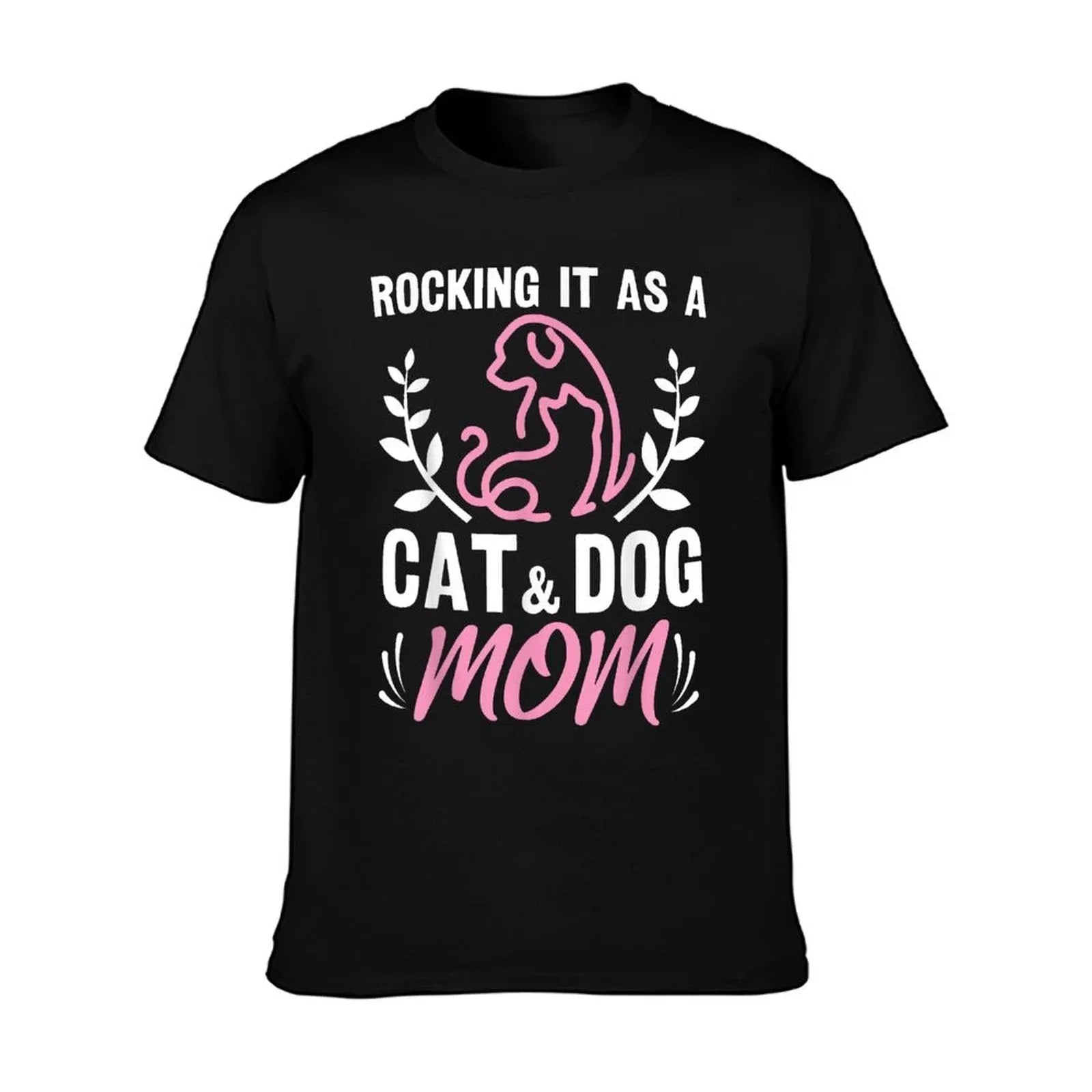 Cat And Dog Mom Fur Mama Mother's Day T-Shirt
