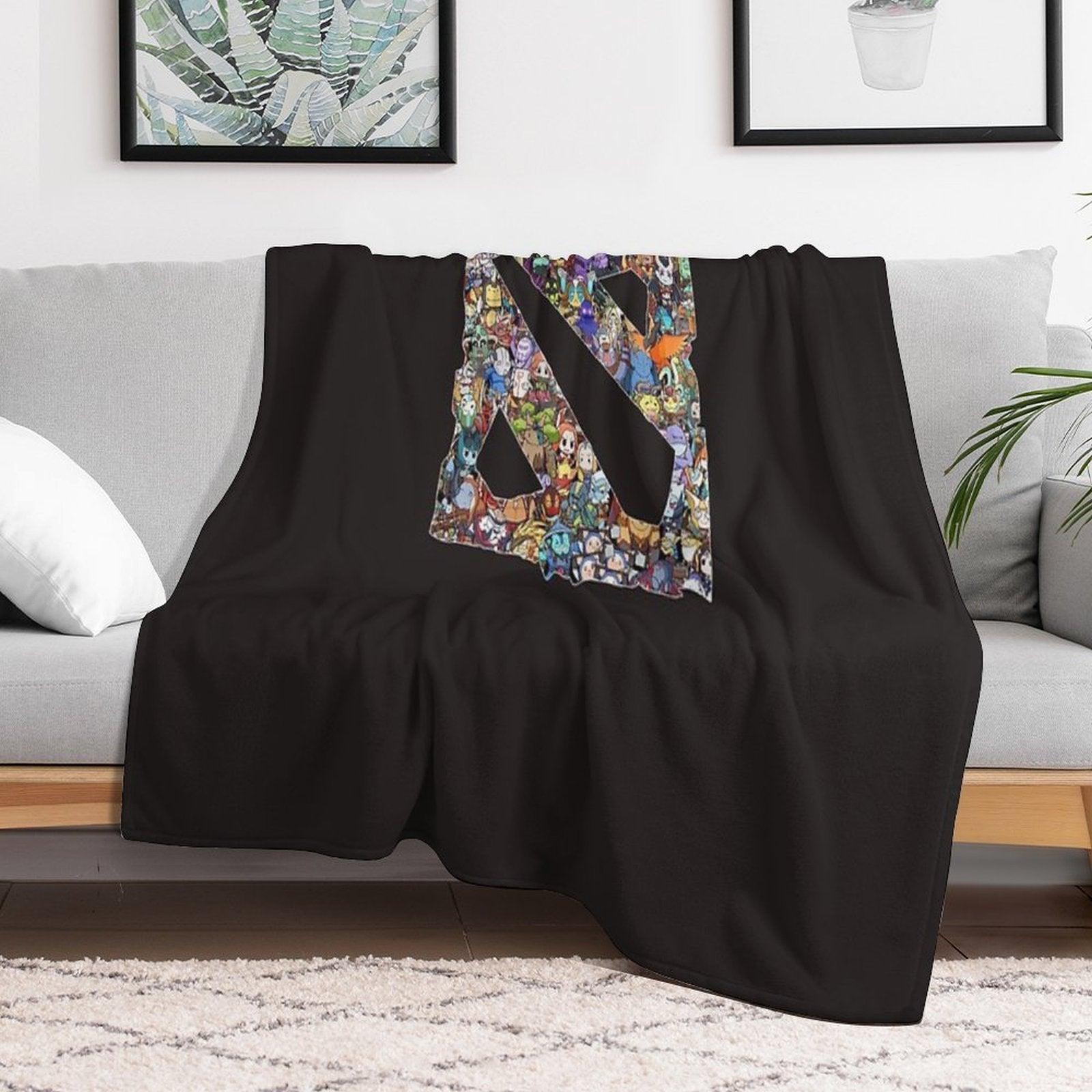 All Heroes in Dota 2 Logo, Dota, Dota 2, Hero, Thunder Predator Rtz, Nigma, Og, Secret, Eg, Funny Throw Blanket