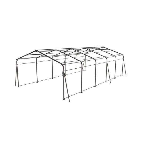 [13X26FT] Heavy-Duty Weather-Resistant Outdoor Carport With Protective Film (SAK82451)