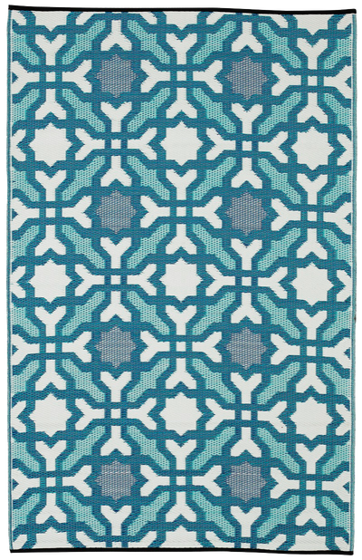 Seville - Multicolor Blue Outdoor Rug for Patio FINAL SALE