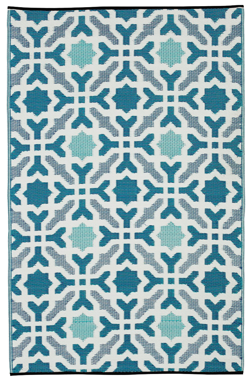 Seville - Multicolor Blue Outdoor Rug for Patio FINAL SALE