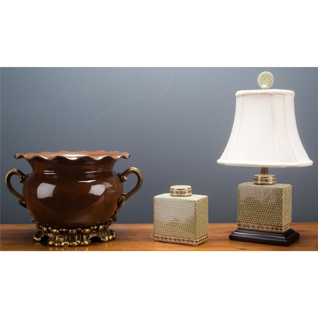 Pearls Box Lamp by Ormolu Collections
