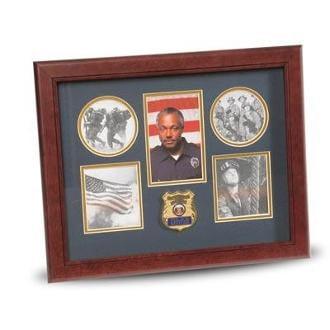 Police Department Medallion 5 Picture Collage Frame