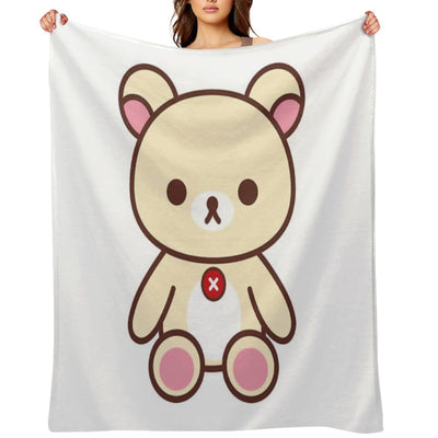 Rilakkuma Korilakkuma__ Quick-dry Throw Blanket