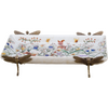 PORCELAIN TRAY WITH BRONZE TIGER LILY DRAGONFLY-GLORIA