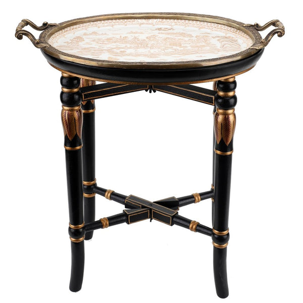 Ormolu Collections Golden Toile Tray Table - Gifts for You 'n Me