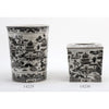 Ormolu Porcelain Tissue Box - Black And White Willow