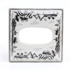 Ormolu Porcelain Tissue Box - Black And White Willow