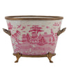 Pink Willow Basin With Bronze - Ormolu Collections