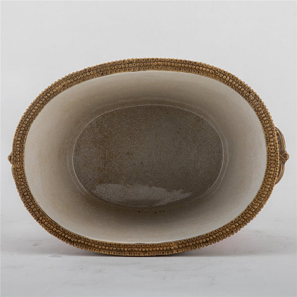 Pink Willow Basin With Bronze - Ormolu Collections - Gifts for You 'n Me