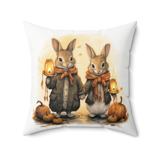 Microsuede Cushion / Fall & Halloween Art - Beatrix Potter Inspired Collection