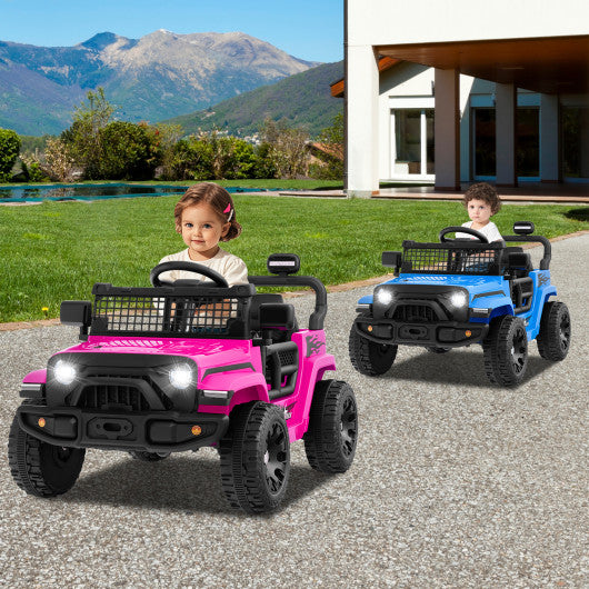 12V Kids Ride on Truck Car Battery Powered Electric Vehicle-Pink