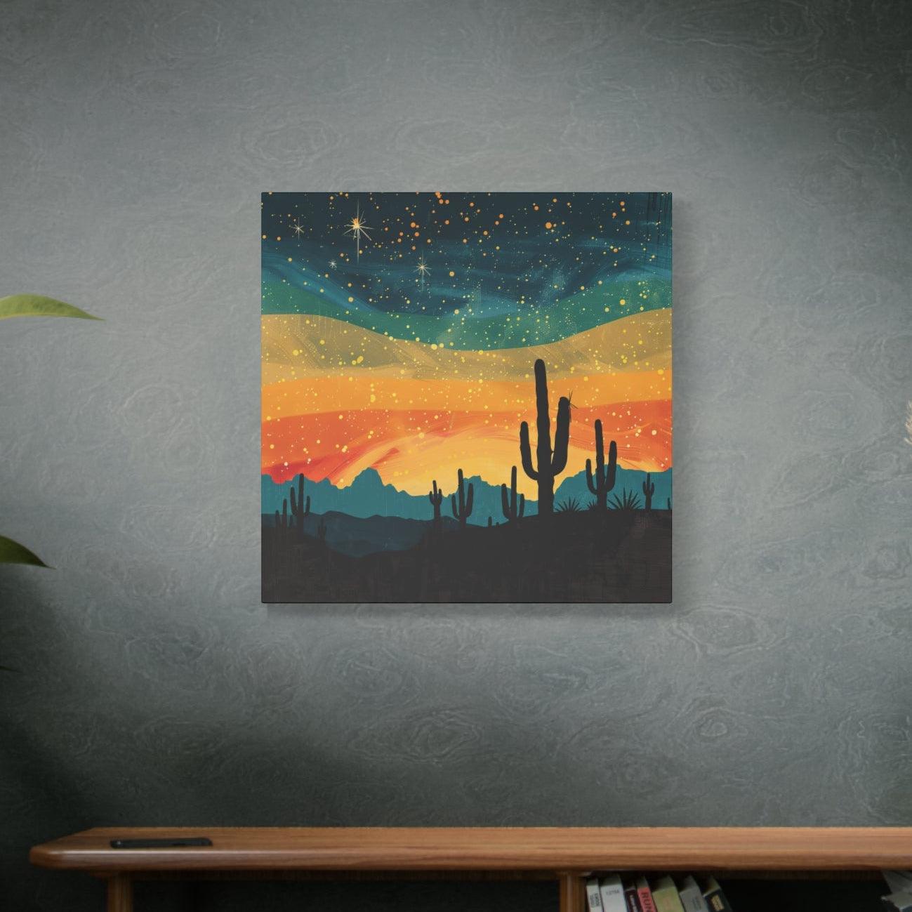 Rustic Western Scene Canvas Wall Art