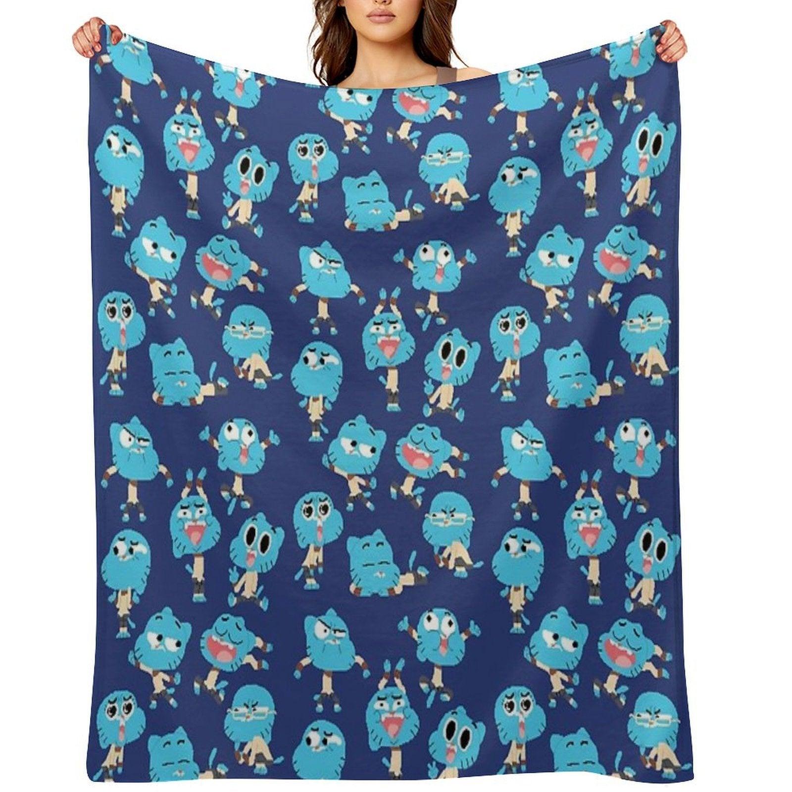 Gumball Pixel Art - Pattern Throw Blanket