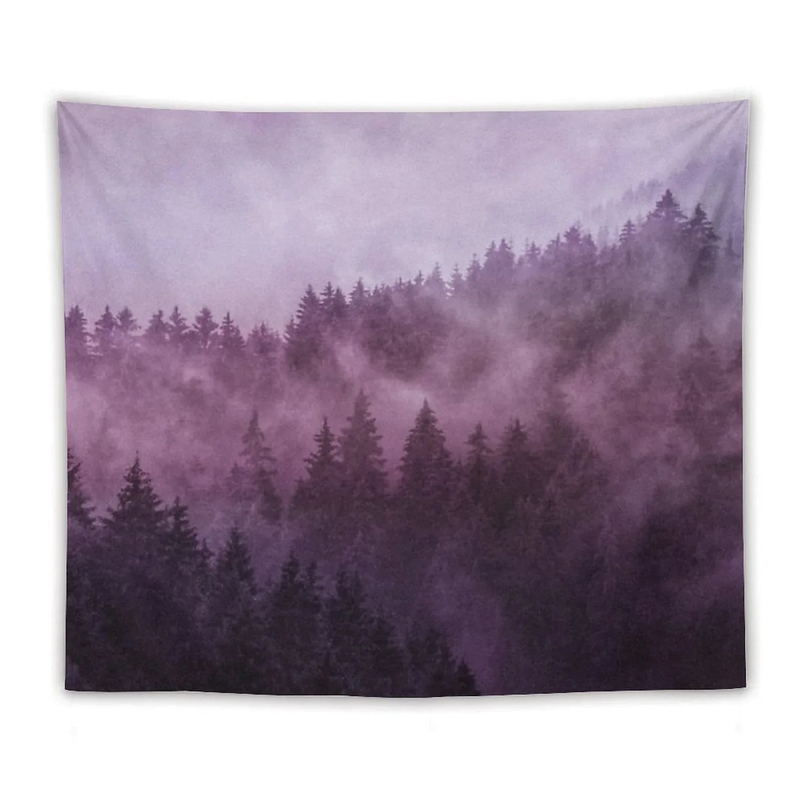 Excuse Me, I'm Lost  Laid Back In A Romantasy Moody Wilderness Dream Forest With Cascadia Trees Covered In Magic Fog Tapestry