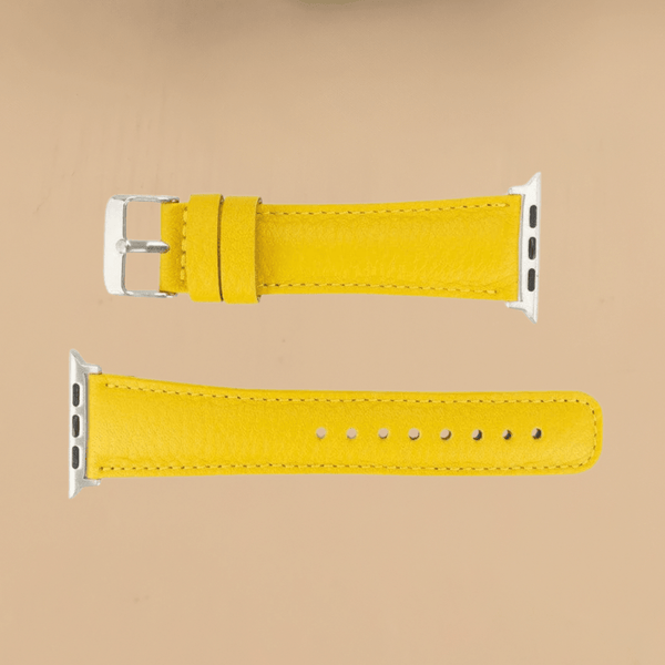 Apple Watch Yellow Leather Strap - Boston