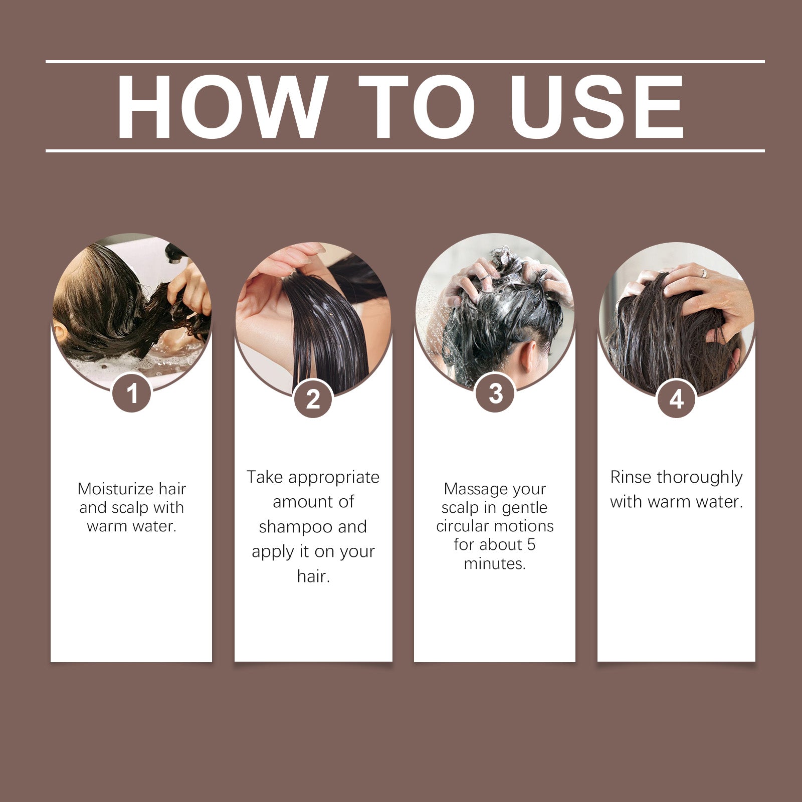 Coconut Oil Shampoo Scalp Cleansing Care Soft Shine Nourishing Hair Follicle Shampoo