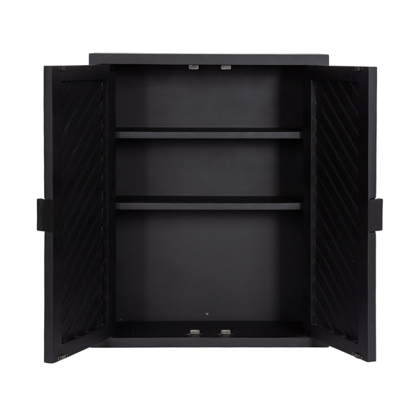 Mezzeta Tall Wood Bath Cabinet