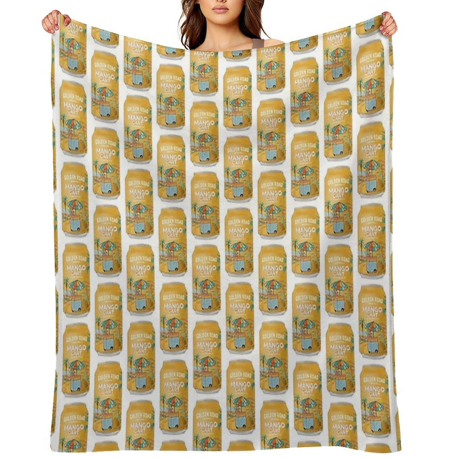 Golden Road Mango Cart Compact Throw Blanket