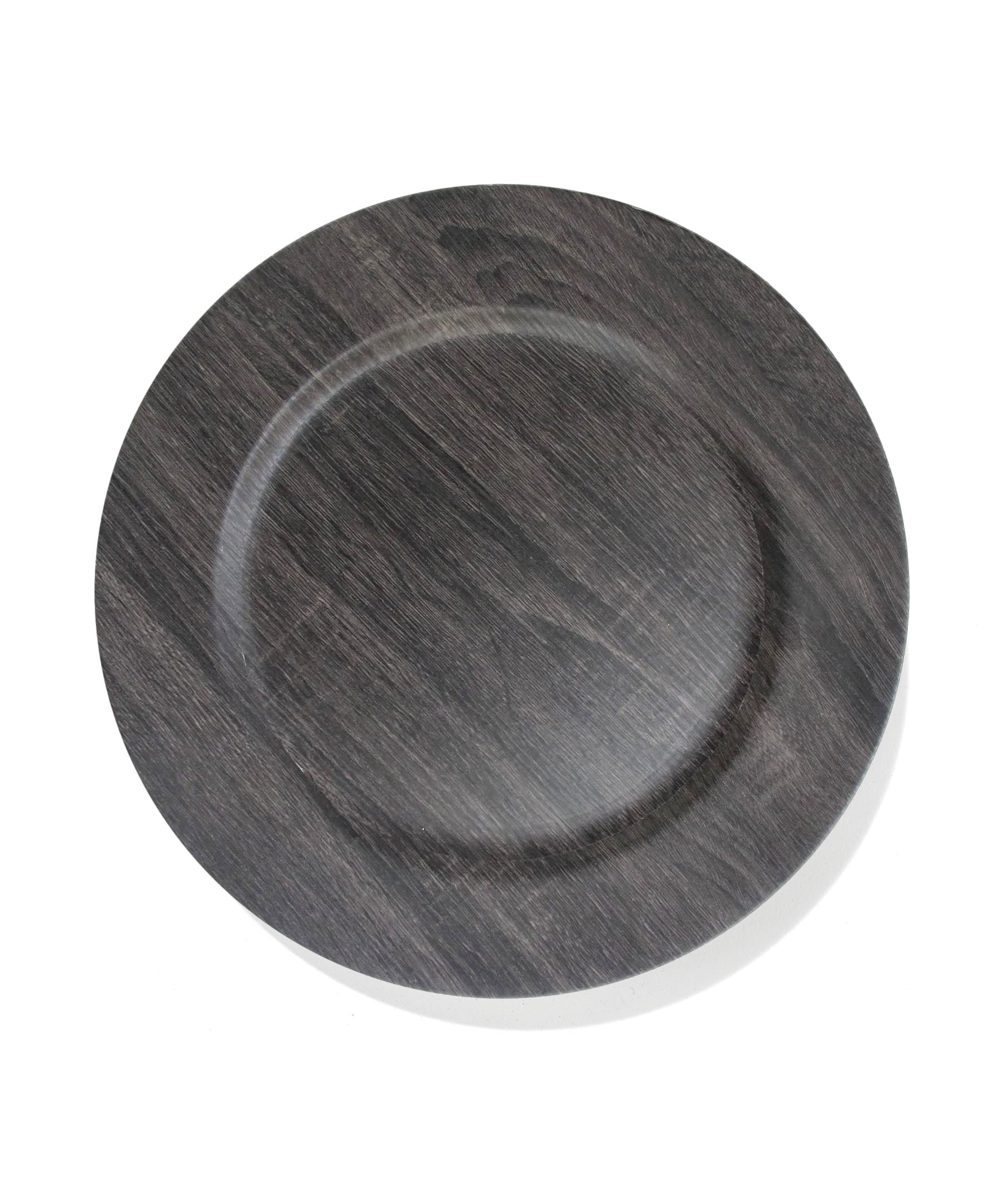 Poplar Dark Gray Charger Plate - 13