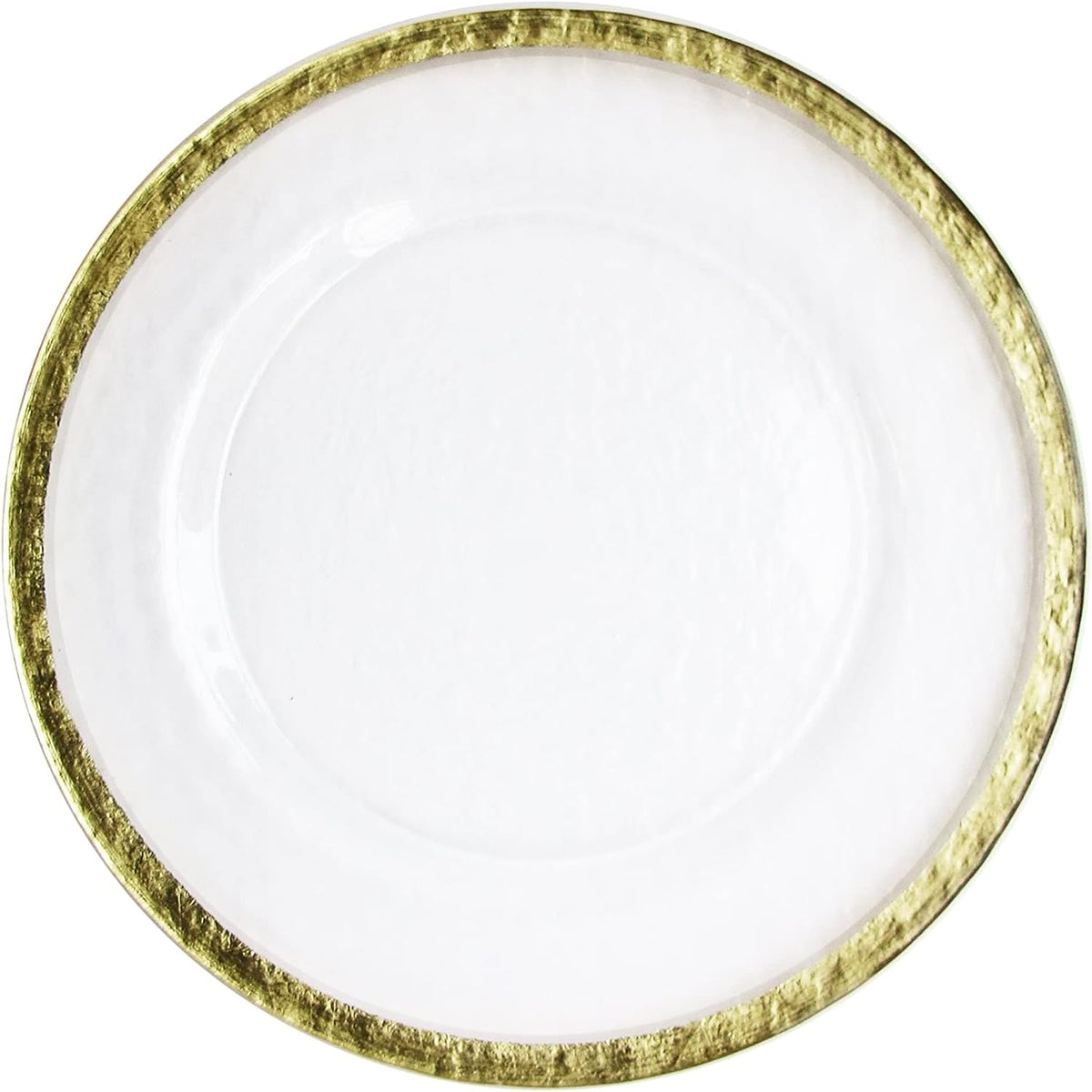 Hammered Ice Gold Band Charger 13
