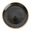 Centro Black Glass Charger Plate with Gold Rim 13