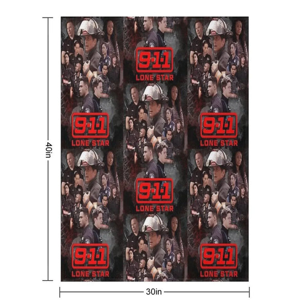 911 Lone Star - Cellular Throw Blanket