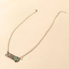 Myra Cowgirl cactus Charm Necklace for Women in Moonlit and Turquoise