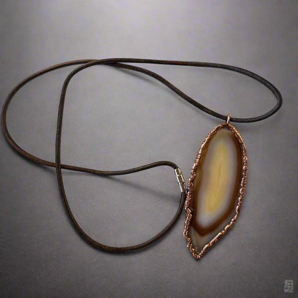 Copper Red Agate Boho Pendant Grounded Confidence | By Blackbird & Sage