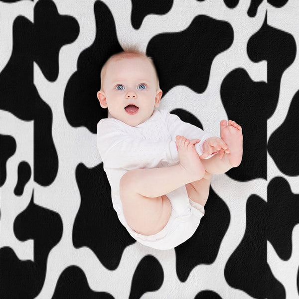 Cow Shrink-resistant Throw Blanket