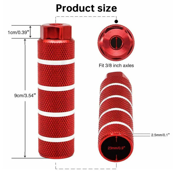 1 Pair Aluminum Alloy Anti - Skid BMX Bike Pegs - Gifts for You 'n Me