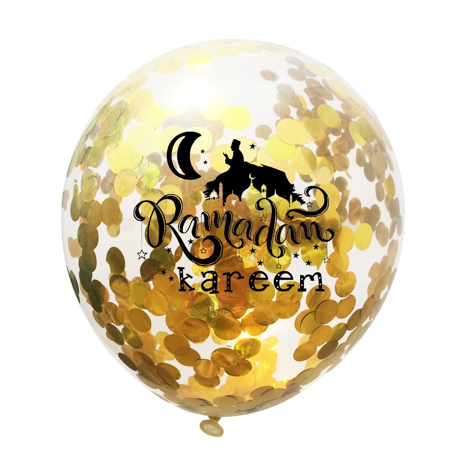 Moon Castle Party Celebrates Latex Balloon Transparent Paper Shard Glitter Balloon Set