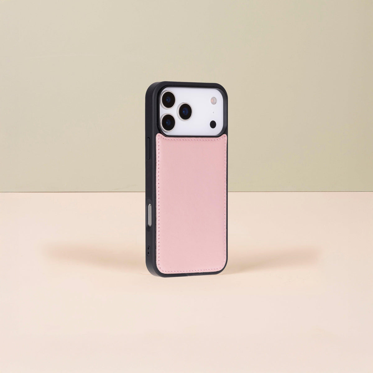 Leather iPhone 18 Pro Max Wallet Case – Pink - Austin