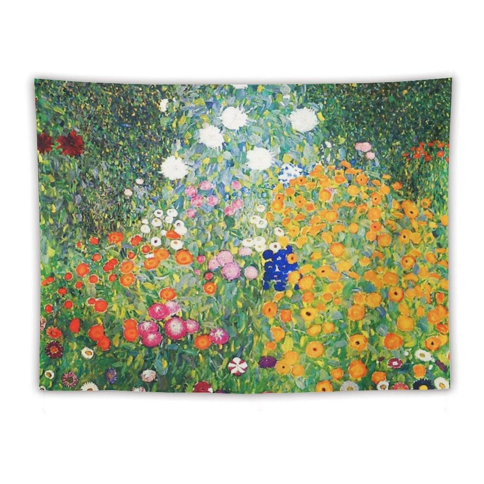 Flower Garden by Gustav Klimt Tapestry