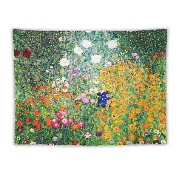 Flower Garden by Gustav Klimt Tapestry