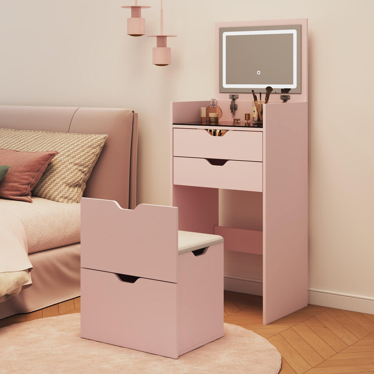 Dressing Table and Stool Set