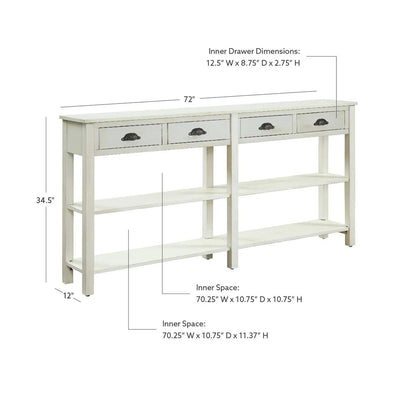 CRANFORD CREAM CRACKLE CONSOLE