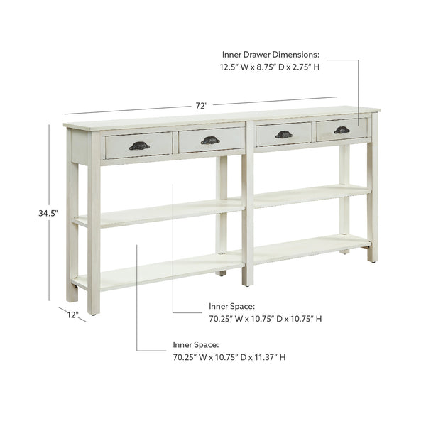 CRANFORD CREAM CRACKLE CONSOLE