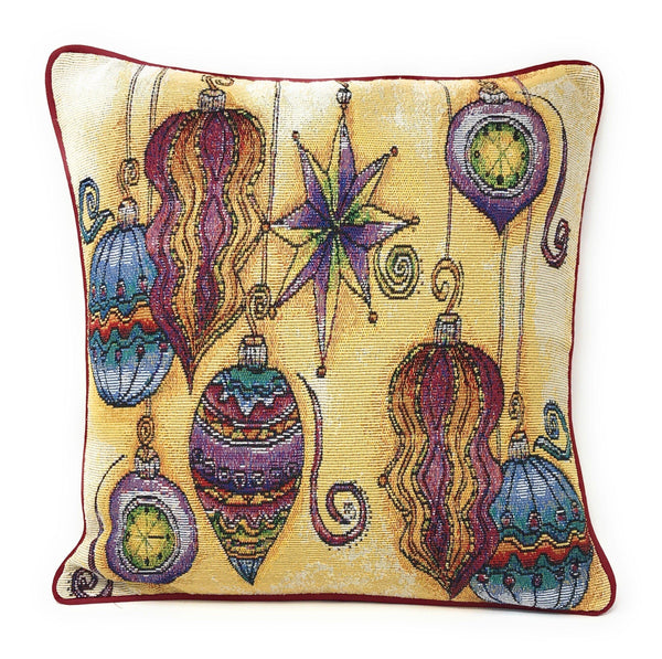 DaDa Bedding Set of 4 Pieces - Autumn Harvest Halloween & Christmas Ornaments Holiday Tapestry Throw Pillow Covers Bundle Pack - 16
