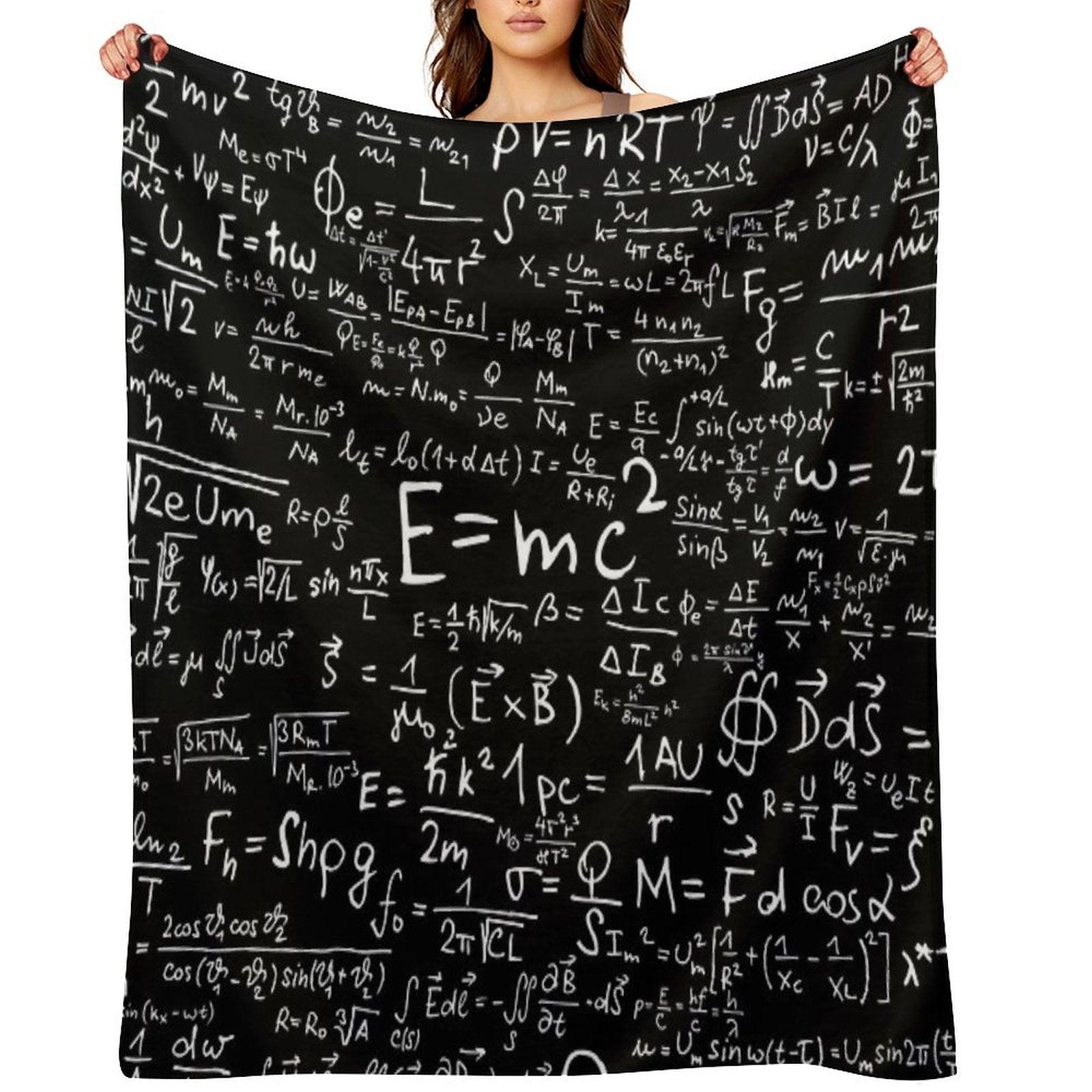 Physics Equations Throw Blanket