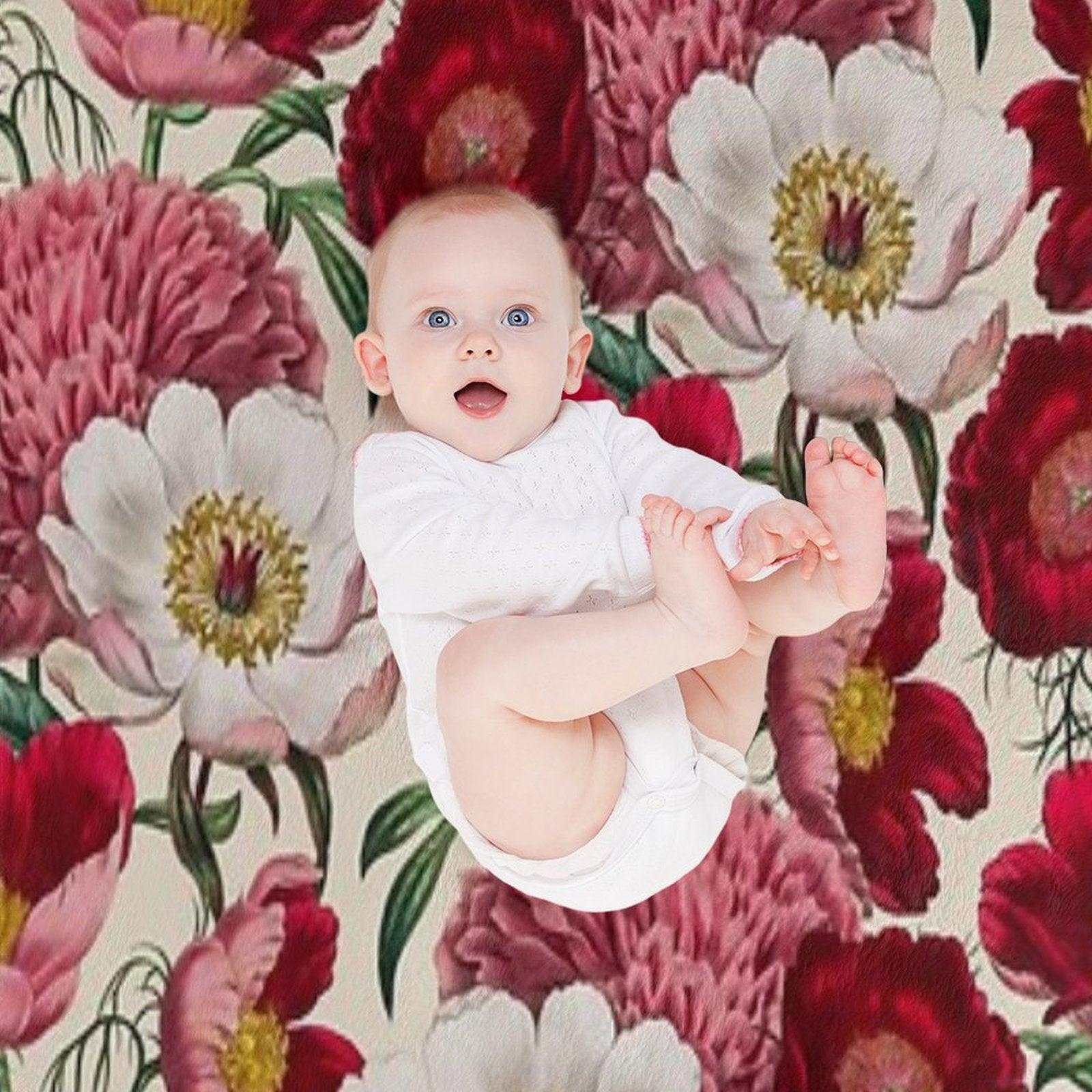 Flower Garden Throw Blanket