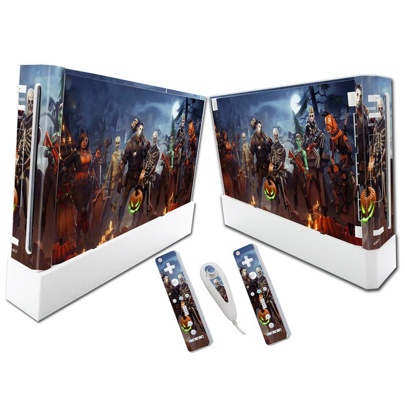 Suitable for WII stickers wii console cartoon protective film Spider-Man Fortress Night multiple styles without leaving glue