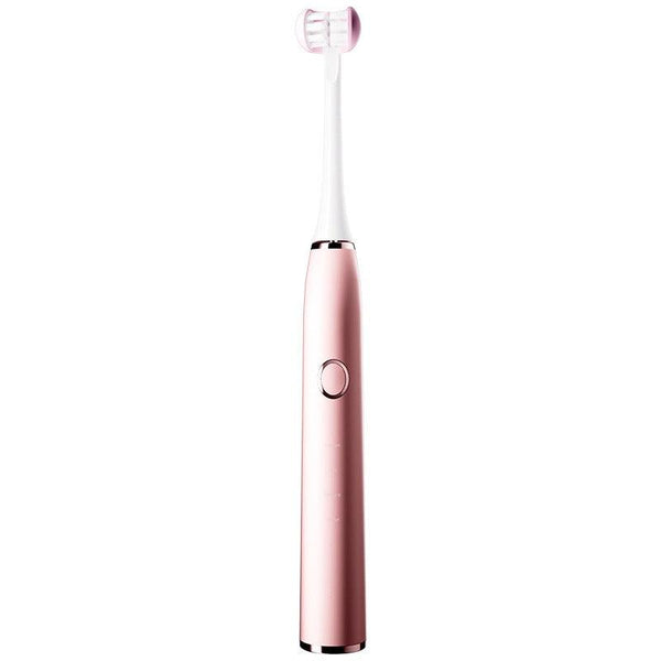 Adult electric toothbrush with three sides rechargeable sonic vibration waterproof electric toothbrush