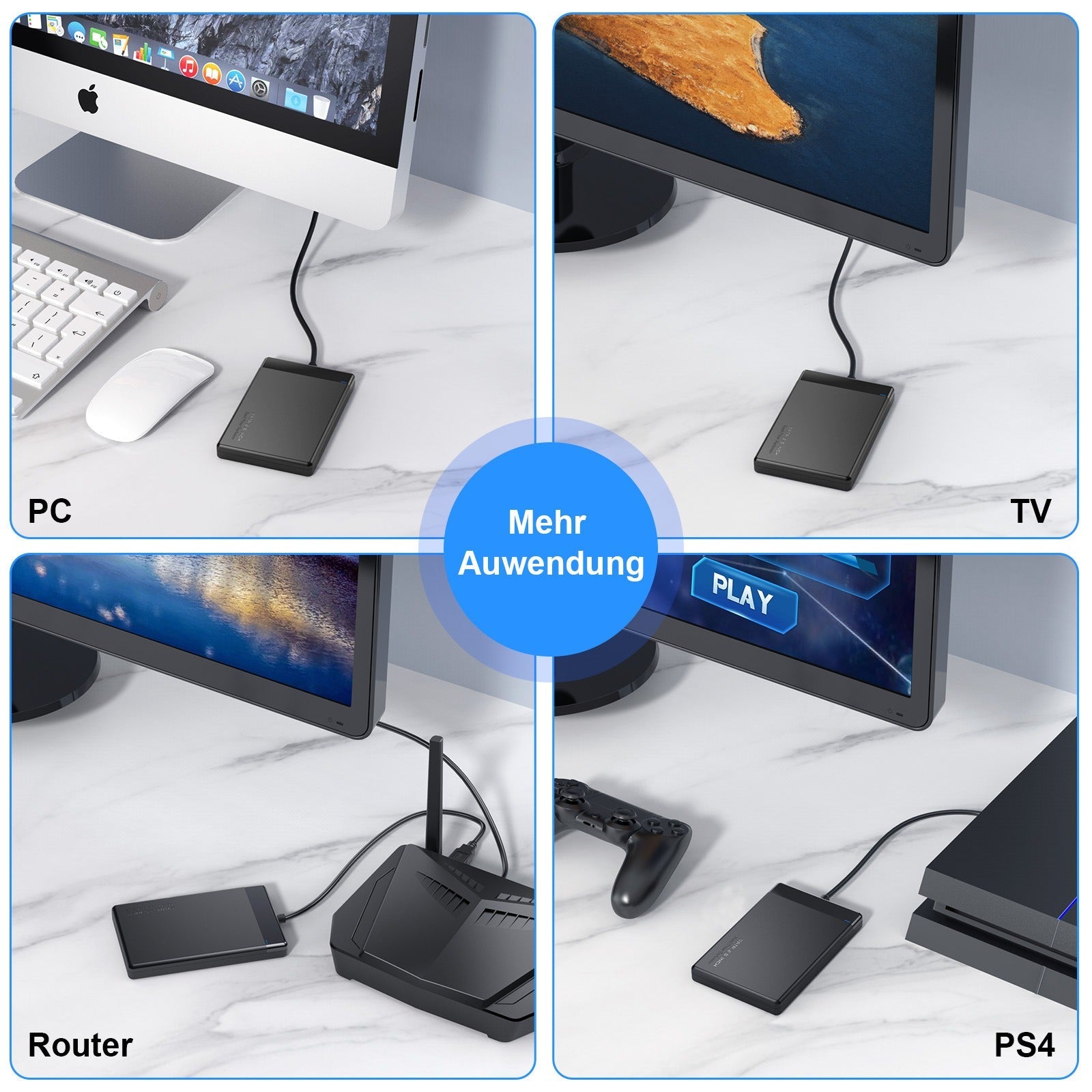 2.5-inch SATA portable hard drive box USB 3.0 portable hard drive protection box