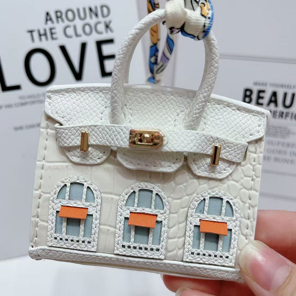 Small house bag mini window pendant headphone bag lipstick car key backpack backpack decoration