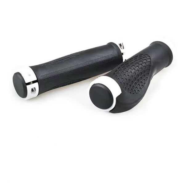 Bicycle Grip Handlebar End Cap Aluminium Alloy Lock Mountain Handle Bar Grip Bike Anti-Skid Rubber Bicycle Skid-Proof Grips New Generation Bike Handlebar Grip Soft Gel Inserts Shock Resistance Ergonomics Comfort Design