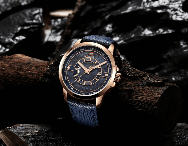 Men's Waterproof Business Style Watch With Unique  Backgrounds Luxury Design Perfect Gift For Him