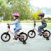 14 Inch Kids Bike Adjustable with Removable Training Wheels Pink for 3-8 Years Old - Pink