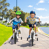 14 Inch Kids Bike Adjustable with 2 Training Wheels for 3-5 Years Old-White