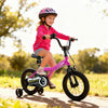 14-Inch Kids Bike with Removable Training Wheels Pink-Brave Hero